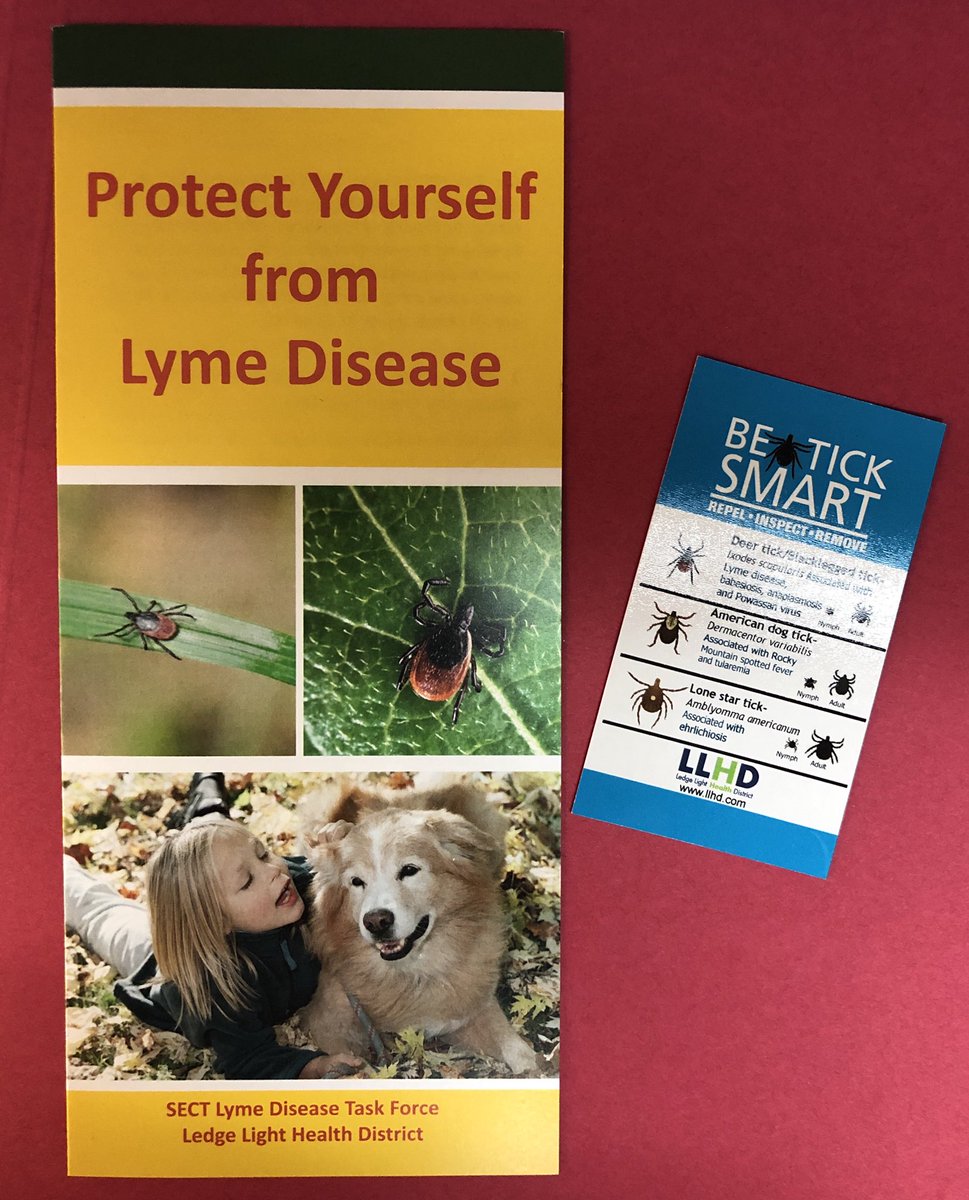 LedgeLightHD's tweet photo. #TickTuesday Be tick smart! Stop by the New London office and pick up a Lyme Disease brochure and tick card. #LymeDisease #TickPrevention #TickSeason #TickBorneDiseases #TickTaskForce https://t.co/r8WHqJFMp8