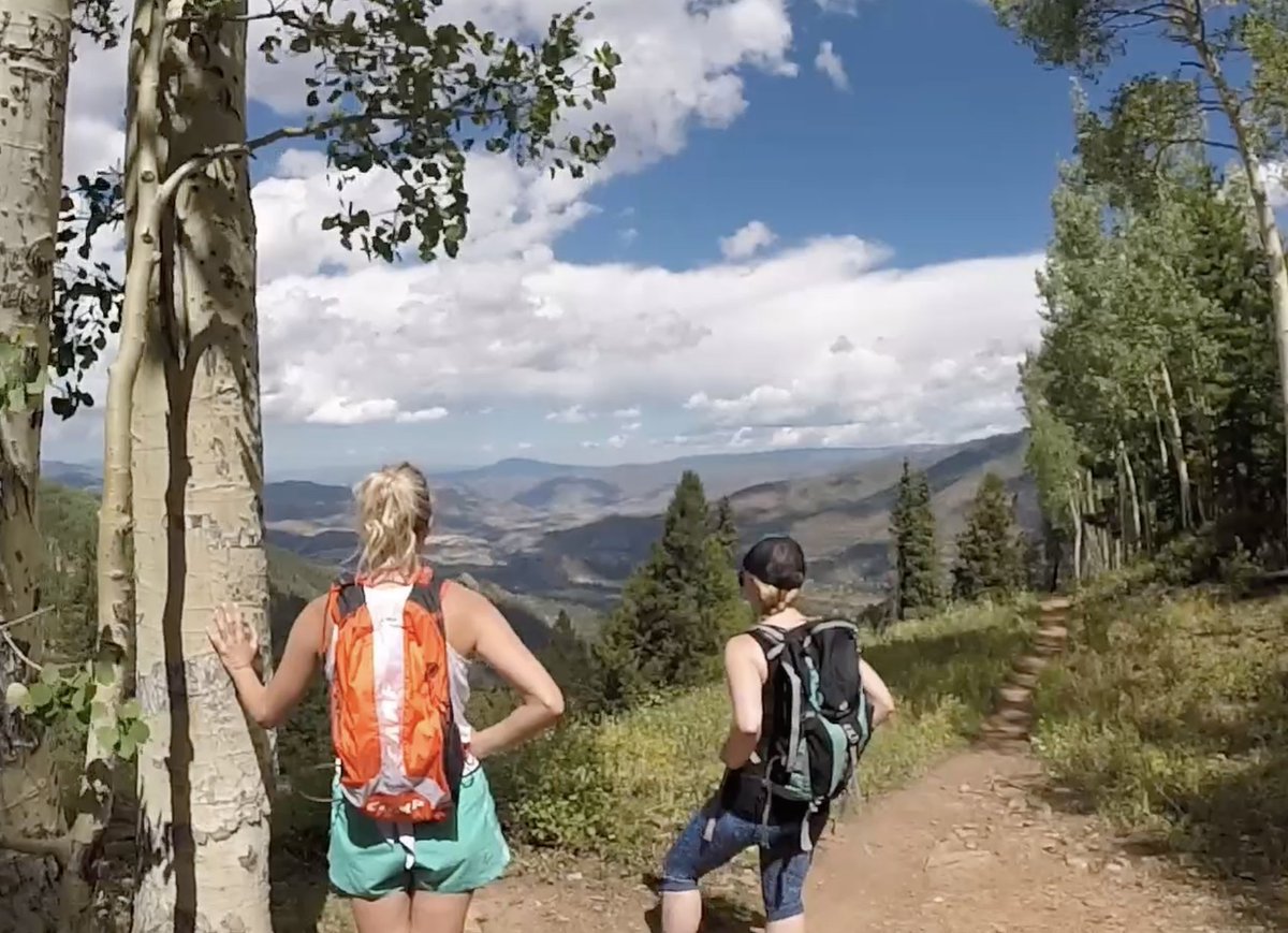 TheAspenTimes's tweet photo. What started out as a perfect day hiking up Aspen Mountain resulted in a hail storm at the top, and is a reminder that it’s good to always be prepared for all types of weather when hiking in Colorado. https://t.co/ZlZjJpmZ5p #DropInAspen https://t.co/lskbES5ldI