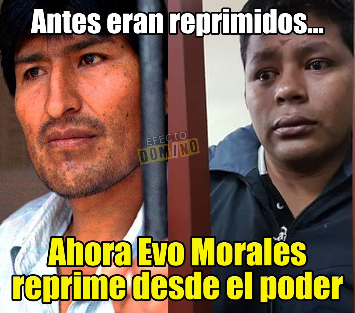 efectodominoLP's tweet photo. @evoespueblo de reprimido a represor... https://t.co/CJJKNdTSki