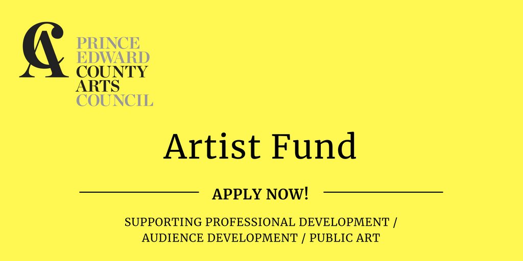 County Artists from all disciplines are welcome to apply to three programs with over $4000 remaining to be awarded in 2018. New this year: Audience Development Program! Learn more at countyarts.ca/funding #Countyarts