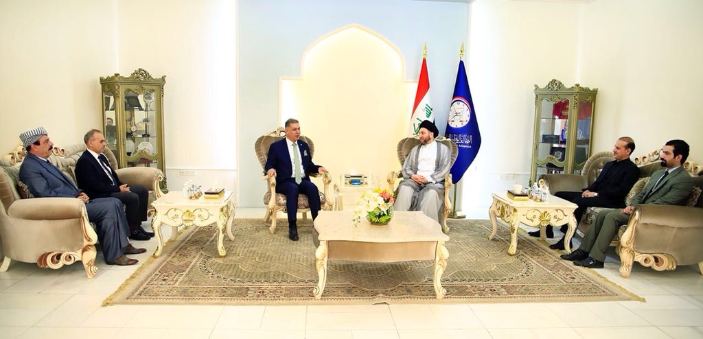 Ersatsalihi's tweet photo. التقينا السيد عمار الحكيم رئيس تيار الحكمة ، وابلغناه مطاليب الشعب التركماني في تشكيلة الحكومة القادمة.
El hikme  Başkanı Ammar El hekimle bir araya geldik, Irakta kurulacak Hükümette Türkmenlerin yer almasını konuştuk. https://t.co/RxRDv41S1c