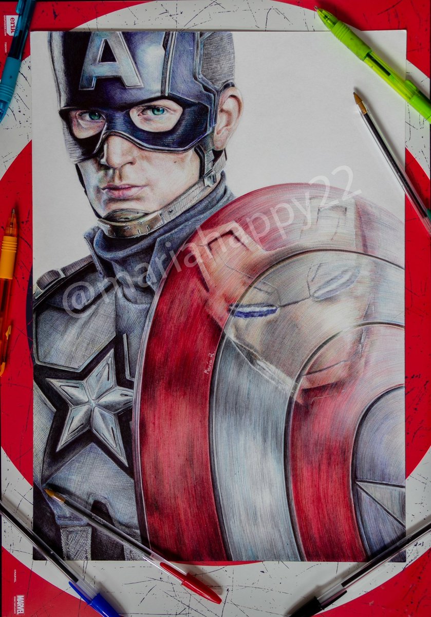 mariahappy22's tweet photo. I finally finished this drawing!
It took me 90 hours to complete, and it's totally made with ballpoint pens. I would be so happy if @ChrisEvans or @RobertDowneyJr saw this, so a RT would help me a lot! Hope you like it 💜💜 https://t.co/zMzXLXLbcv
