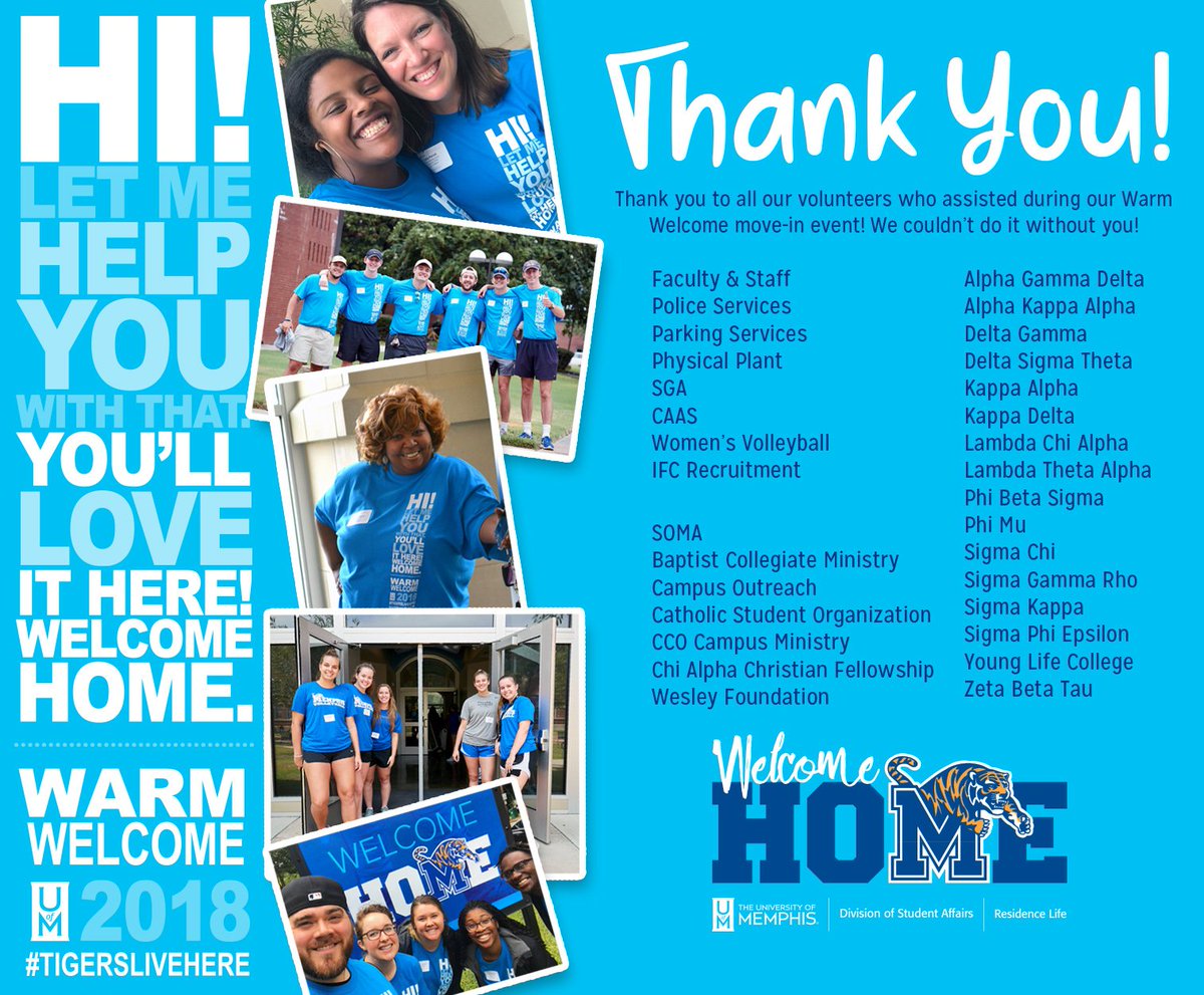 University of Memphis Housing & Residence Life tweet media