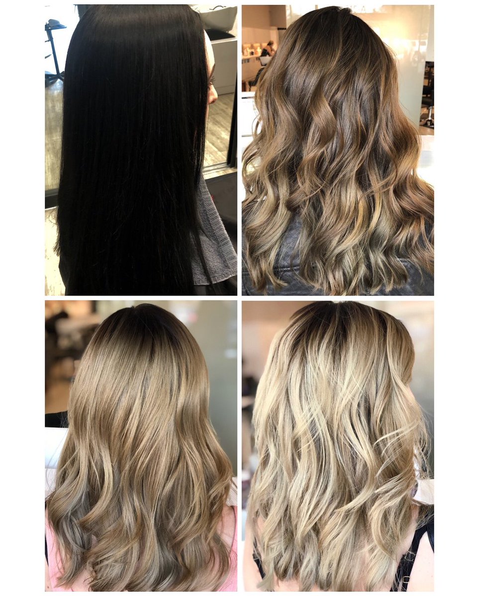 WellaHairUSA's tweet photo. #WellaPassionistaUSA #KaramiaKessner mastered the art of transformation by helping her client go from black hair to platinum blonde. ✨ In between color services like this #FUSIONPLEX is the perfect remedy to help protect against future damage. Find it at your local #WellaSalon! https://t.co/8WcHPeKrEv