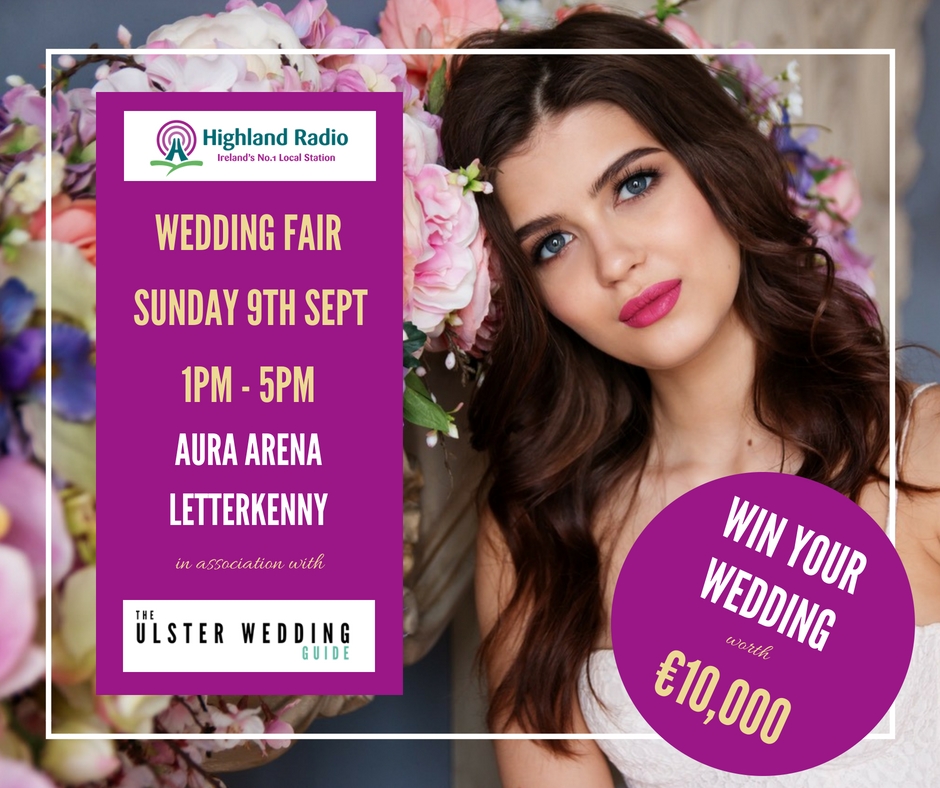 This one is not to be missed!! <a href="/highlandradio/">Highland Radio</a> Wedding Fair with <a href="/Ulsterweddings/">Ulster Weddings</a>. #Win Your Wedding worth €10,000!! 
Enter here: bit.ly/WinYourWedding…