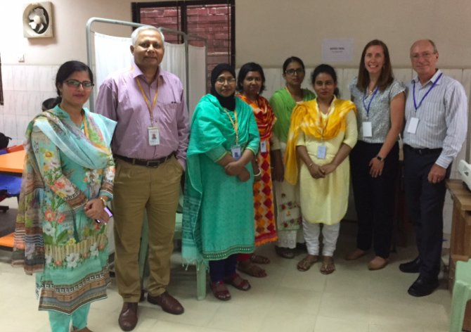 Our CSO <a href="/bif4meDavid/">David Kyle</a> and Director of Clinical Development &amp; Operations Robin Flannery are in Bangladesh this week working with <a href="/icddr_b/">icddr,b</a> team members on our clinical trial to help determine the impact of <a href="/EvivoHealth/">Evivo</a> on infants with severe acute malnutrition.