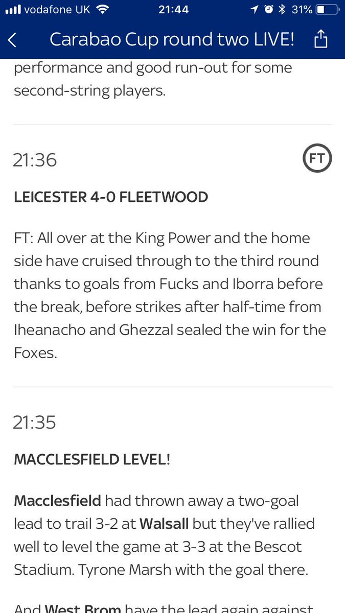robwilliams84's tweet photo. An unfortunate spelling mistake by @SkySportsNews #lcfc #skysportsnews #spelling #nofuchsgiven @FuchsOfficial https://t.co/b935TH0SYz