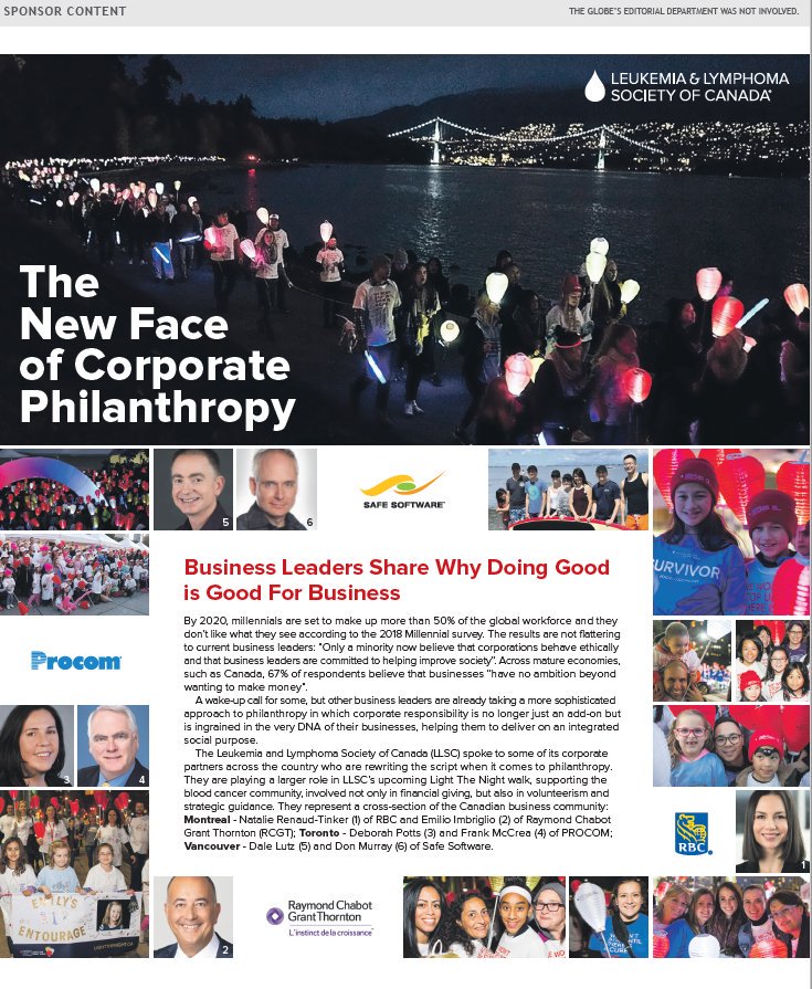 Thank you to our valuable partners for their incredible support !! @procomcws, <a href="/safesoftware/">FME Data Integration</a>, <a href="/RBC/">RBC</a> #businessfightingbloodcancers