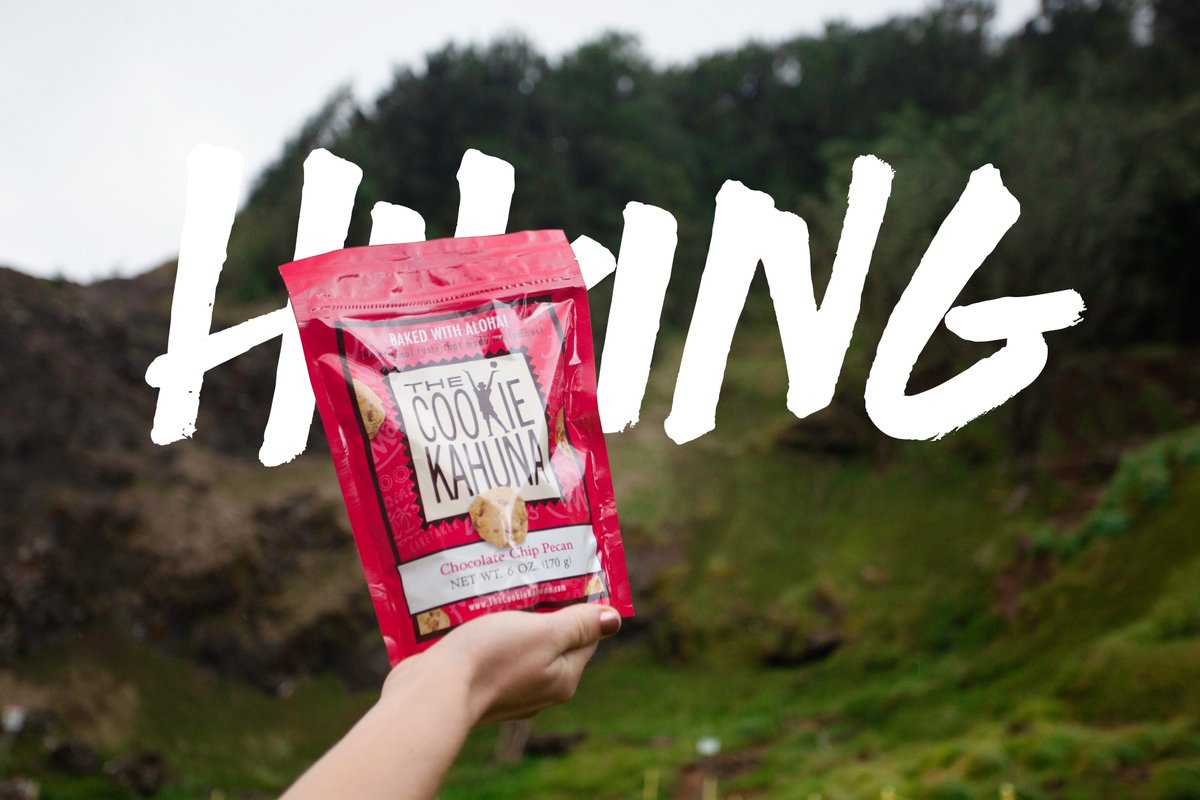 Time to get your hiking snack! #delicious #cookie #snack #chocolate #pecans #hawaii #wallyamos