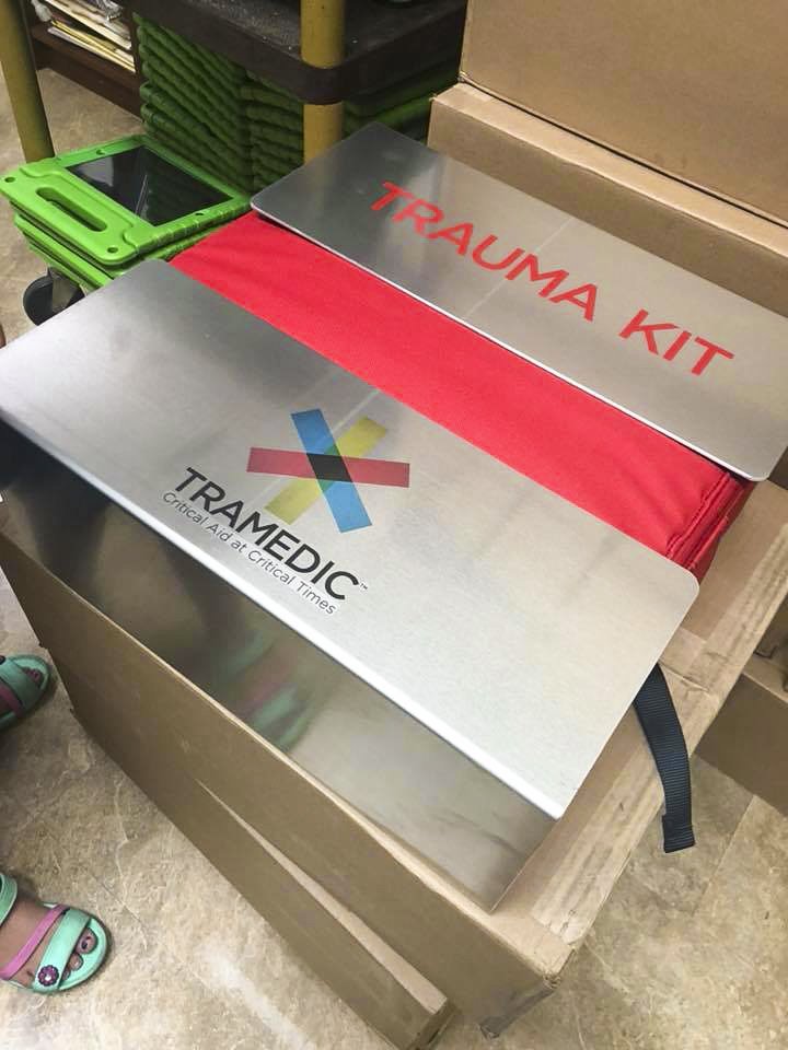 Tramedic's tweet photo. To prepare for the upcoming school year St. Stephen Martyr School has placed trauma kits in each classroom and trained faculty and staff #schoolsafety #traumakit #Tramedic #activeshootertraining #emergencypreparedness #bleedingcontrol #studentsafety #tourniquet #softtw #trauma https://t.co/YRIi5jwkIu