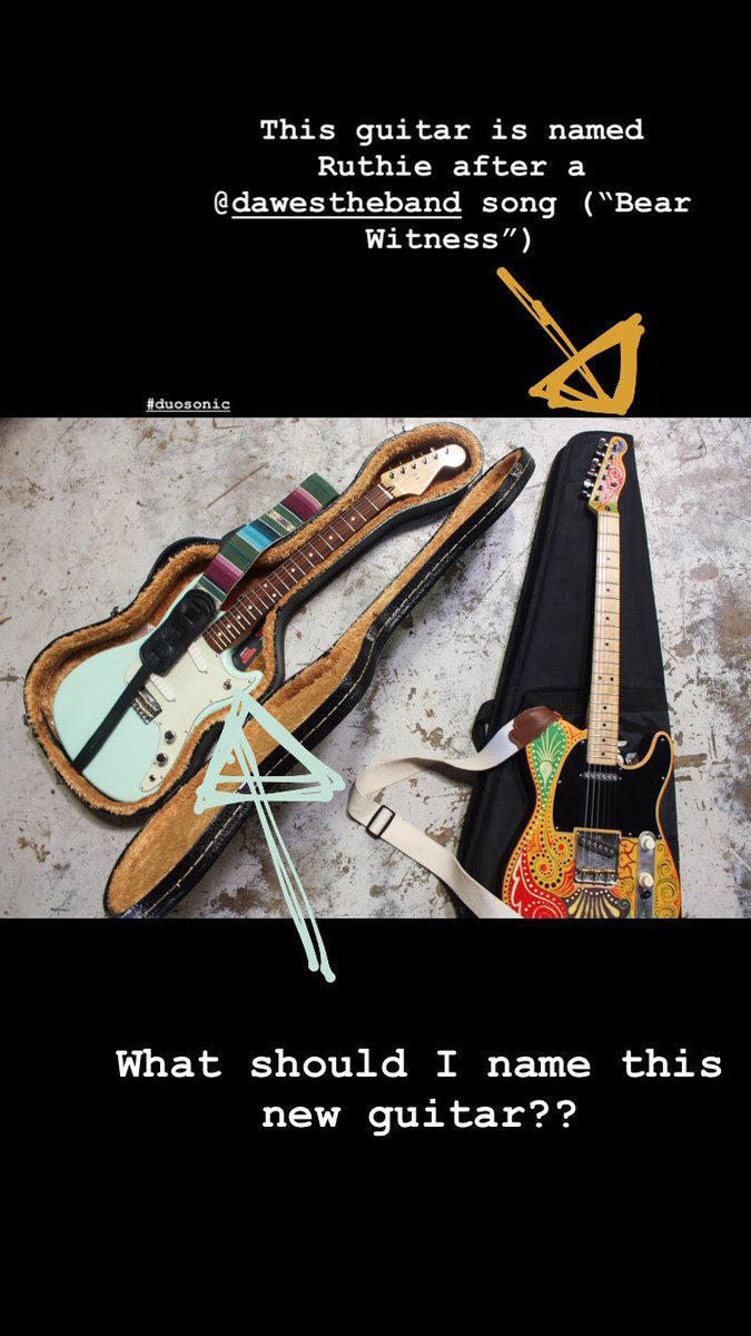 CodettaSouth's tweet photo. Help me name my new guitar! https://t.co/Gu2PfDiH30