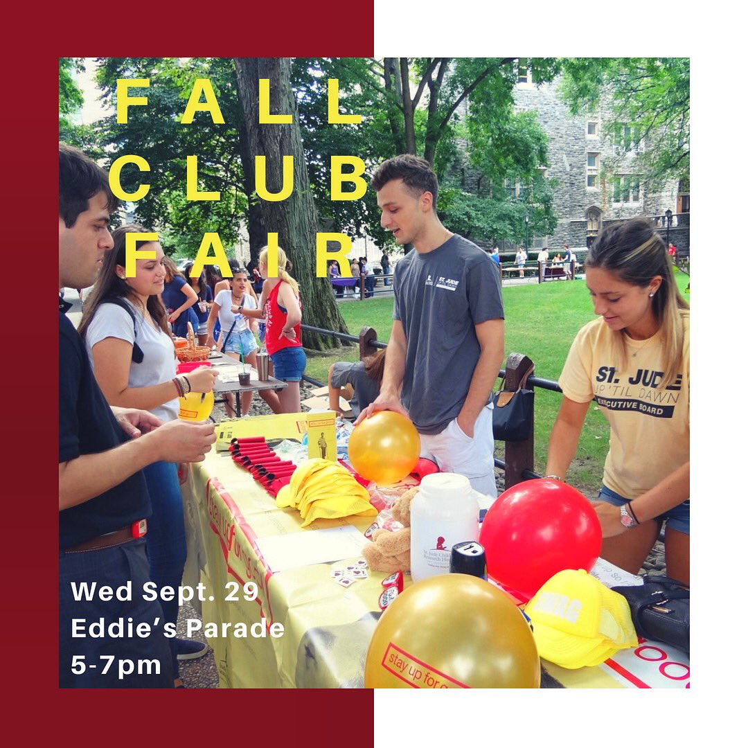 UTDFordham's tweet image. Make sure to stop by our Up ‘til Dawn table tomorrow at the Club Fair to learn more about the cause and how you can get involved! 💛 #StJude #UpTilDawn #Fordham