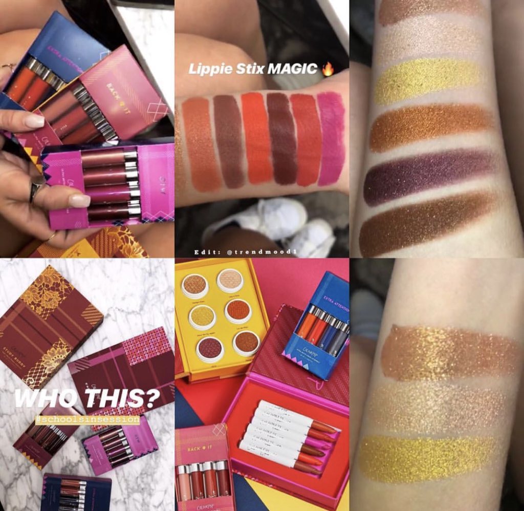 Trendmood's tweet photo. REVEALED π¨A NEW #Fall2018 ππ #SchoolsInSession #Collection @ColourPopCo Includes:
1. #LippieStix Set
2. Super Shock Shadow Set
3. #UltraMetallicLip Set
4. #UltraMatteLip Set .
Will be available β‘οΈ AUGUST 30TH @ 10am PST on their website https://t.co/4uw74U1rpD