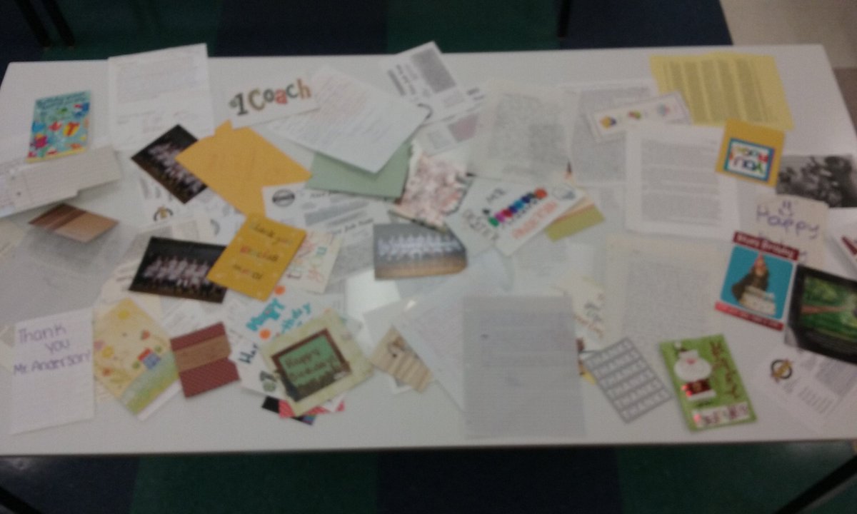 MCHealth8's tweet photo. First day back, came across a folder containing the countless reminders from former students and players of why we do what we do.  #Thankful https://t.co/YChH2JPUKj
