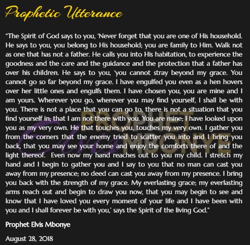 Prophet_elvis's tweet image. The Spirit of God says to you...!
prophetelvis.com/28-august-2018