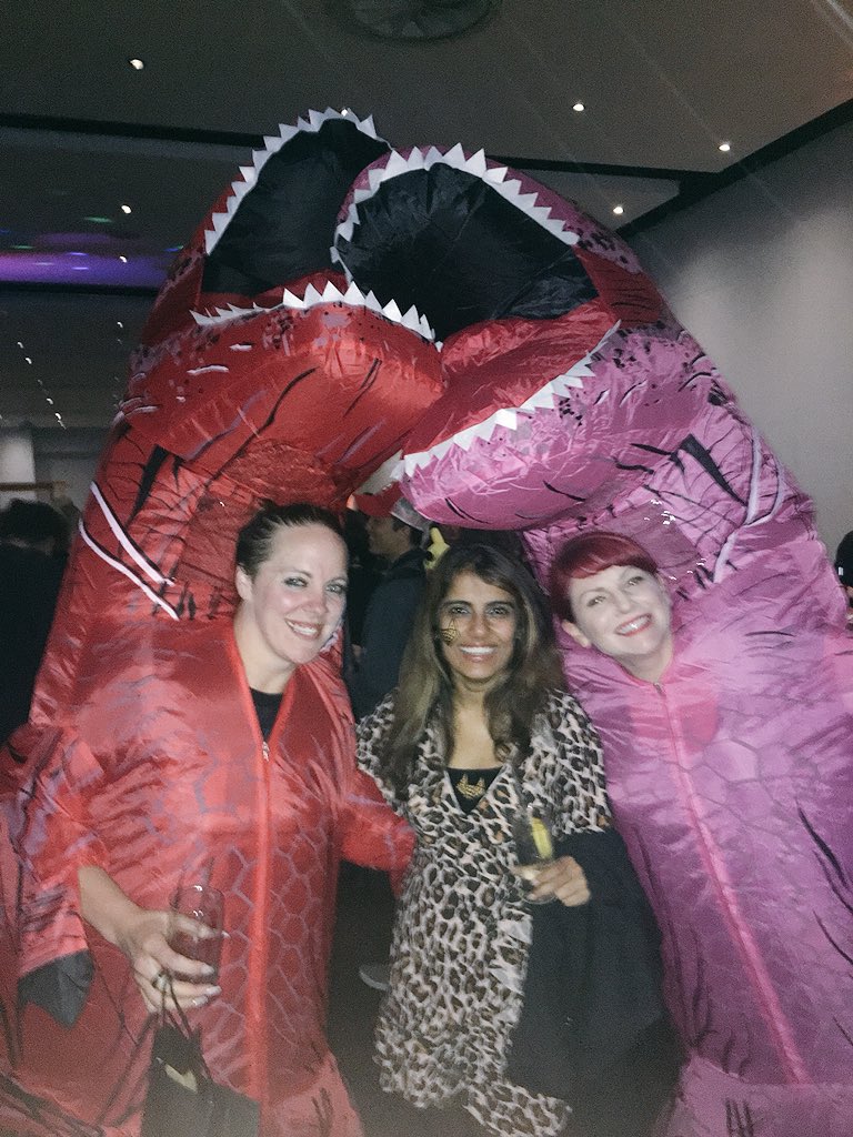 pritianka's tweet photo. Party with the @gitlab CEO/Giraffe, t-rexes, fellow cheetahs and then some! We know how to party at the #GitLabSummit 🥂🎉🍸💃🏻 https://t.co/nnSOFw53zv