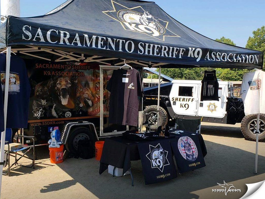 VehicleWrapsInc's tweet image. The @SacSheriff K-9 Unit trailer we wrapped made a very proud, public appearance recently showcasing our handy work. #sacramento #trailerwraps #vehiclewrapsinc #trailer #dog #k9 #3m #3mcertified #trailers_plus