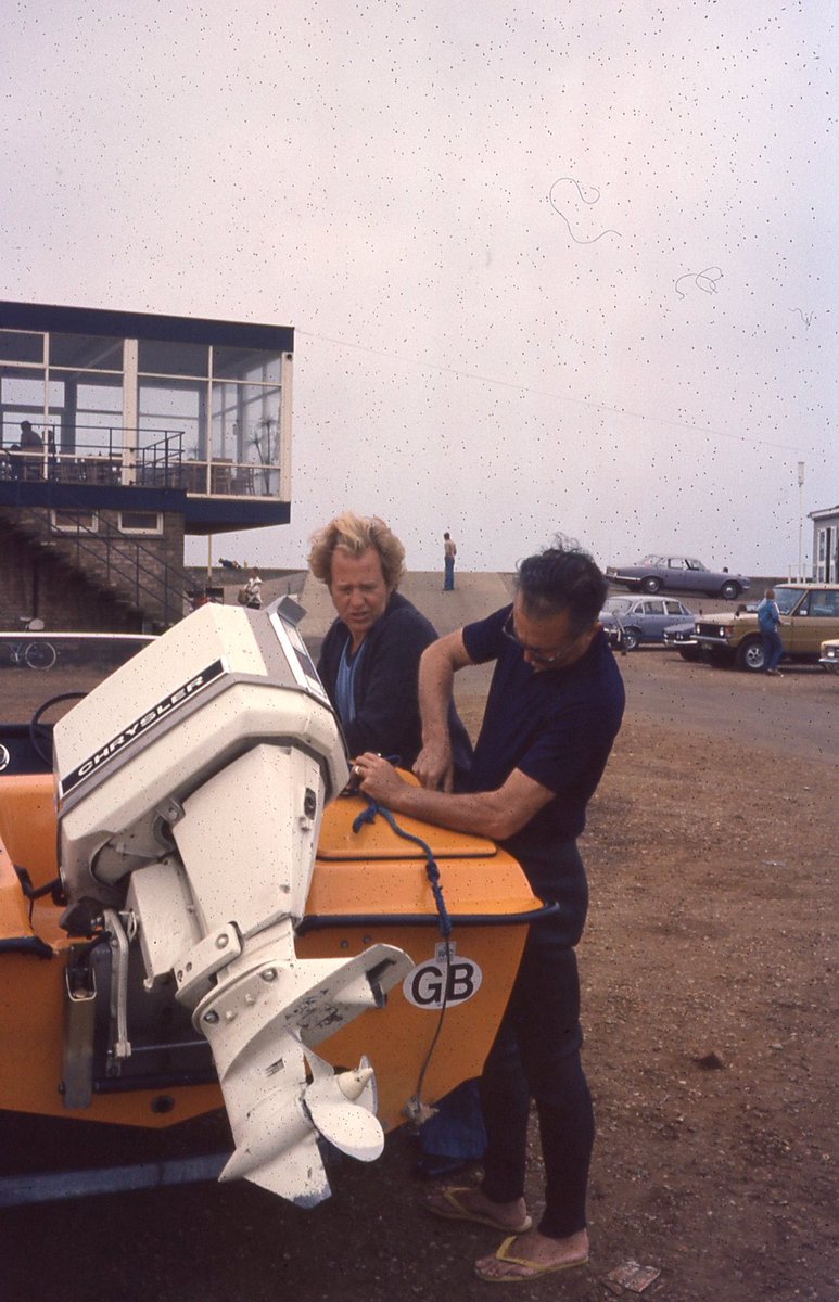 past_family's tweet photo. Water skiing at Hunstanton, Norfolk, UK in 1976. Look at the lack of life jackets. They’d never allow that now. https://t.co/JZnT1bKKCC