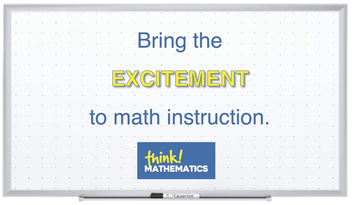 think! Mathematics is a push towards excitement and curiosity in math instruction. 
Follow this link to learn more about our amazing math textbooks and workbooks: think-mathematics.com
#problemsolvers #maththinking