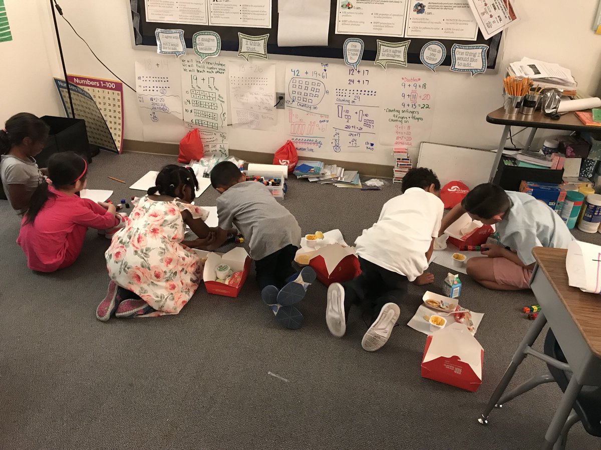 tikaee's tweet photo. What do my dedicated 2nd graders do after a full day of school? Come to an hour of math tutoring! Tasty snacks, too! 😊#3rdweekofschool #betheone @teacher2teacher https://t.co/XQ4IgsiOAK