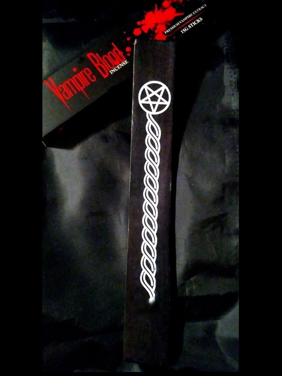 MerchantDark's tweet photo. https://t.co/bDNJlG9odJ <- Don't burn your incense in a plain incense burner.. Get one of these Pentagram incense burners for your altar space instead! Hand painted with a pentagram swirl design. #Satanism #SatanicWitch #SatanicMagic #LeftHandPath #SatanicRitual #pentagram https://t.co/PUsf3p0mWP