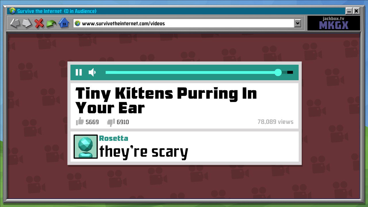 Jackbox Games On Twitter Finally Someone Trying To Take Down Big Kitten For The Monsters They Are Play Survive The Internet In The Jackbox Party Pack 4 Https T Co Ay5cptd9sy Https T Co Lkrw66mcze