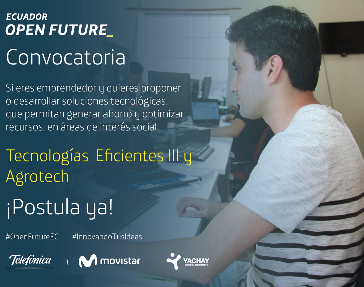 SiembraEP's tweet photo. ¿Tienes un emprendimiento con base tecnológica?, participa con nosotros en esta convocatoria. #OpenFutureEc #InnovandoTusIdeas
Para inscribirte, dale click aquí 👉 https://t.co/Rwq8xOOMdg https://t.co/wzKA7gsYcU