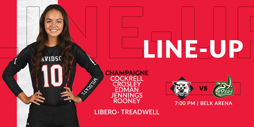 Back in action tonight against our cross-county rival, Charlotte! #CatsAreWild 

Check out the lineup ⤵️