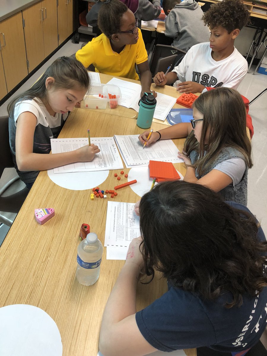 MrsZamorasclass's tweet photo. Manipulatives, number lines, and decimals oh my! Today our young leopards practiced comparing and ordering decimals using their base 10 blocks and a big blank number line ๐๐๐ป @Hilton4Hasse @BillHasseElem #leapingintothenewyear #Hasseproud #Comparingandordering https://t.co/6LVLH0VK1E
