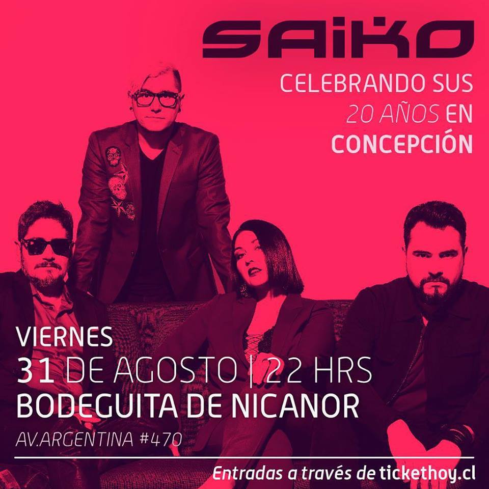 Roberto_Bosch's tweet photo. Esta semana seguimos en celebrando!!🍾🎉🎶
Nos vemos en CHILLÁN Y CONCEPCIÓN!! 🙌😎
-Jueves 30 en @magnolia_bar 👈
-Viernes 31 en @bodeguitaconce 👈
Nos vemos!!😉
#saiko #saiko20años #chillan #concepcion #musicachilena #saikoaviña2019 #magnoliabar #labodeguitadenicanor https://t.co/9cJgGgrMMg