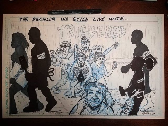 JMIndyHunter's tweet image. #theproblemwealllivewith #theproblemwestilllivewith #livingwhileblack #comicsvsart #inks #columbuscomiccreators ift.tt/2oftigK