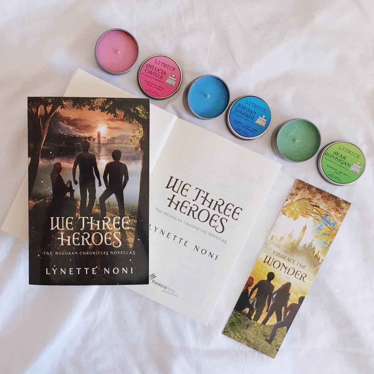 Teahowl Happy Book Birthday We Three Heroes Massive Thank You To Pantera Press For Sending This My Way I Ve Never Received An Arc With A Bookmark And Candles Before Bookstagram