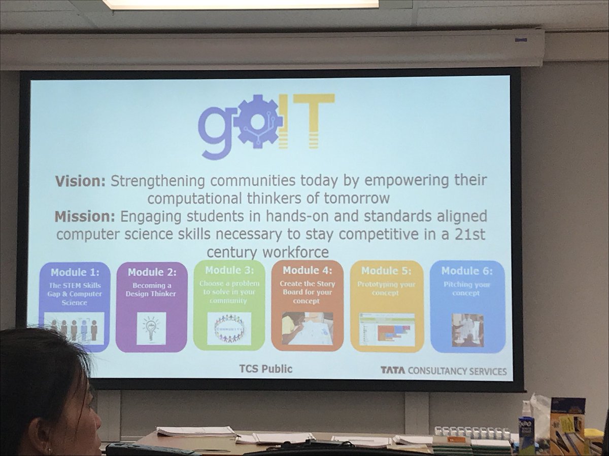 myrtlesodhi's tweet photo. #goIT training was engaging! Excited to share my learning with students and educators about #designthinking and #computerscience #MITApp https://t.co/uXbhpLYgfq