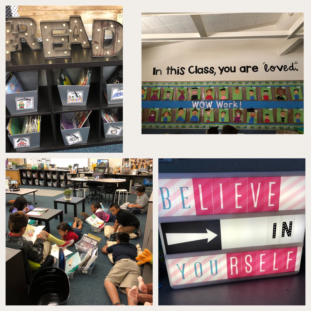 Smithteachk's tweet photo. So exciting to see thriving classrooms @bensonbears1. Not only are Ss developing reading stamina, they are also valued and loved! #TUSDthrives https://t.co/aJJRoLTthO