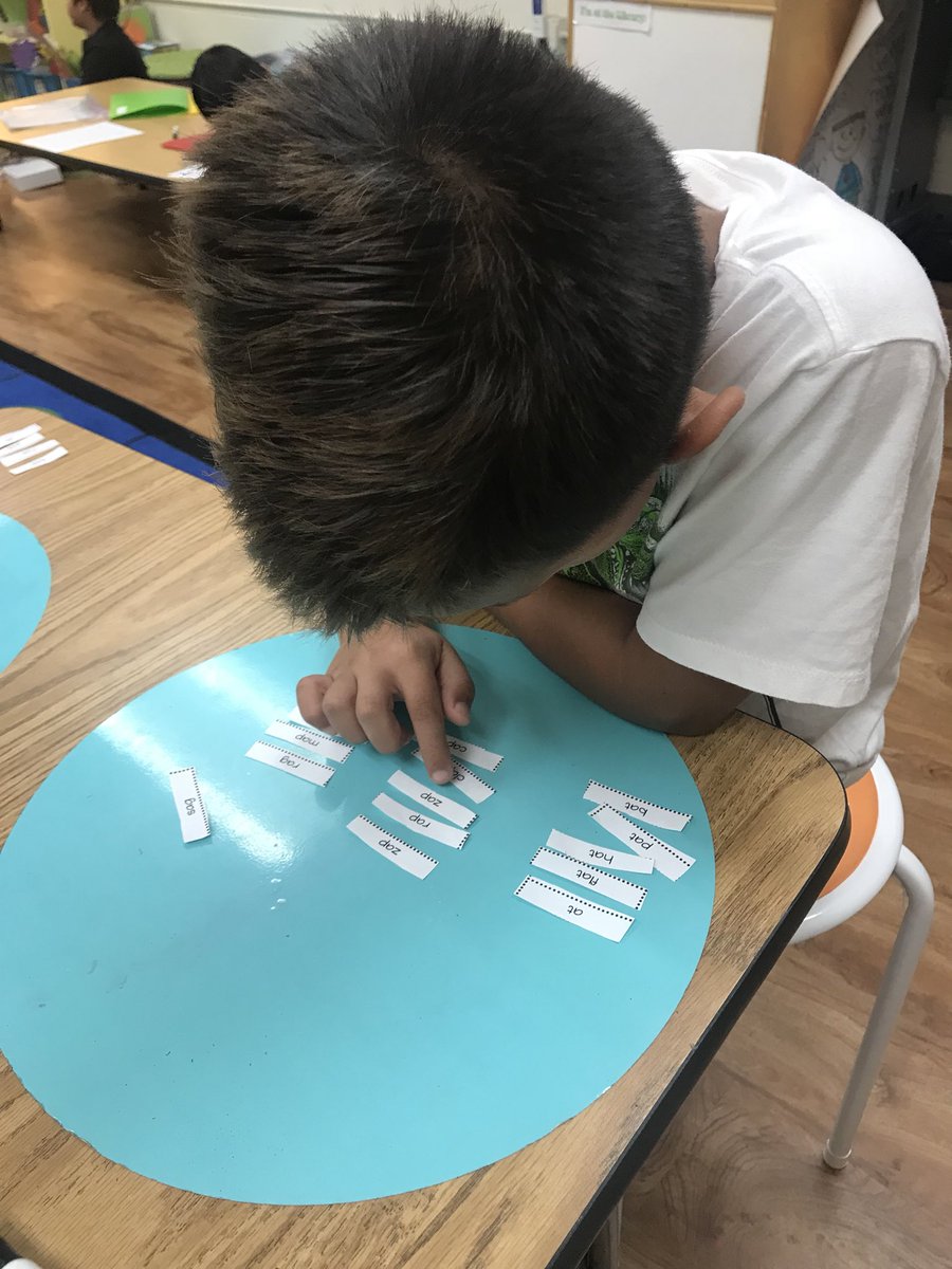 AUlyssa01's tweet photo. We have talked about word families this week during our word study and these precious kiddos were killing it with their word sorts.😍 #wordstudy #aandafabulousfirstgrade #swsalbertville https://t.co/Gk3JBG5KBg