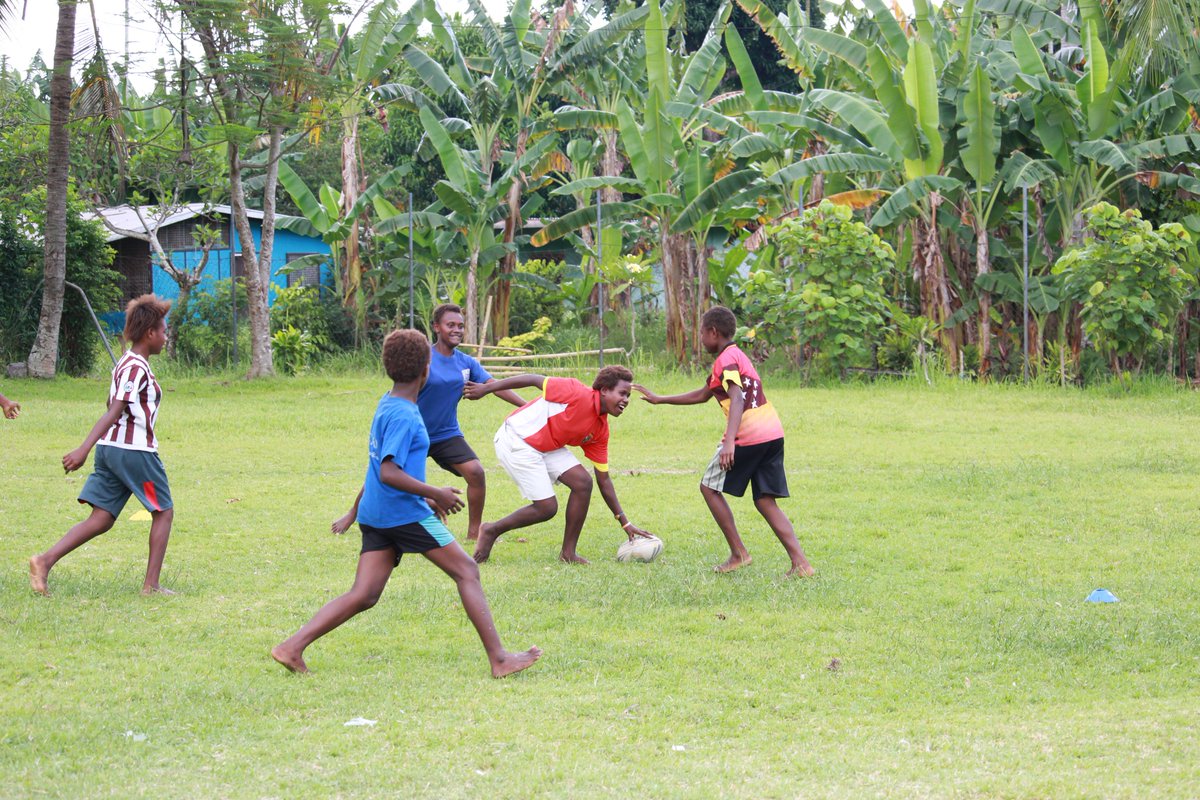 NRLPNG's tweet photo. #ENB, #PNG- 87 participants in #GirlsFunDay @ Vunairato Primary School. #LeagueBilongLaif utilizes the popularity of #RugbyLeague to address gender issues in communities & instil confidence in girls on & off field.
#NRL #NRLNG #Inclusiveness #WomenEmpowerment #Equality #AusHCPNG https://t.co/pFchl5Kg8M