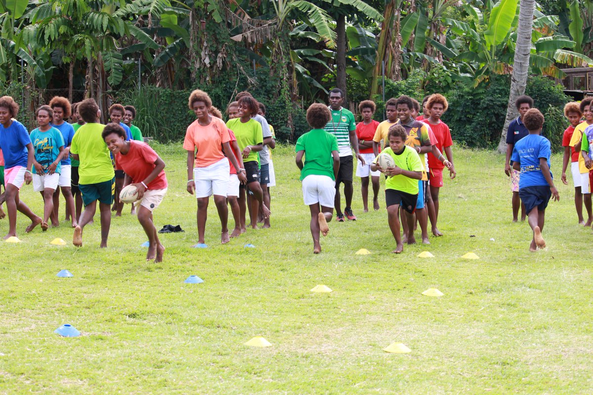 NRLPNG's tweet photo. #ENB, #PNG- 87 participants in #GirlsFunDay @ Vunairato Primary School. #LeagueBilongLaif utilizes the popularity of #RugbyLeague to address gender issues in communities & instil confidence in girls on & off field.
#NRL #NRLNG #Inclusiveness #WomenEmpowerment #Equality #AusHCPNG https://t.co/pFchl5Kg8M