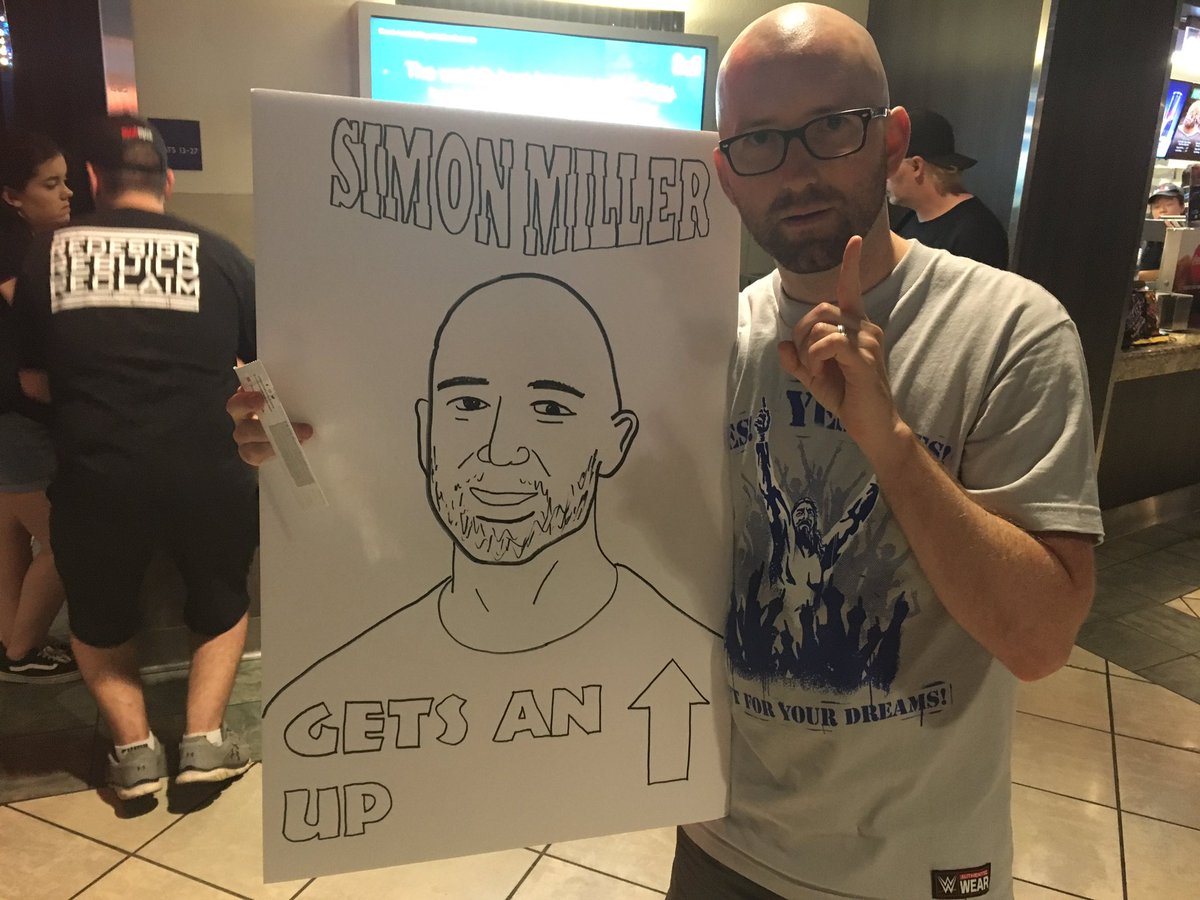 TheNippy's tweet photo. @SimonMiller316 all ready for smackdown tonight with @PhilBriggs10 https://t.co/GvbI6ZzM95