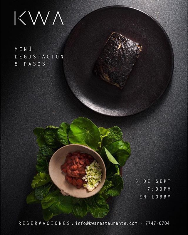 RestauranteKWA's tweet photo. Estamos emocionados de anunciar nuestra próxima cena, el día 5 de Septiembre.

Acompáñanos a explorar los ingredientes de ésta temporada con una cena de 8 pasos 🍽✨ https://t.co/bmwH6qUzu8