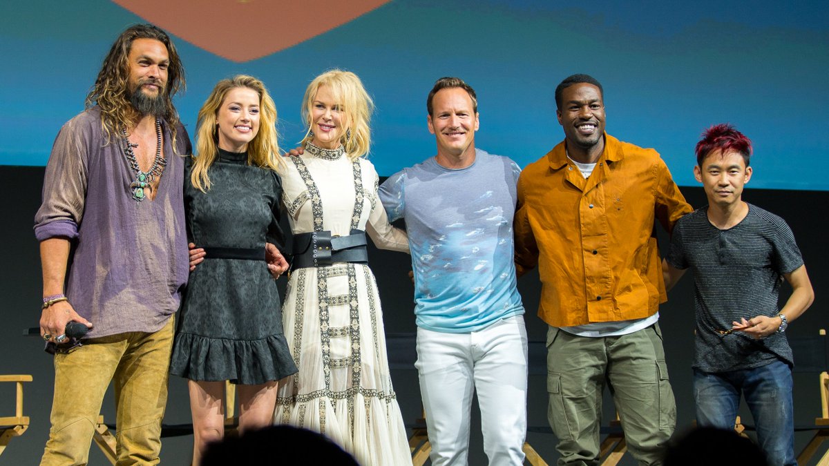 TheGeekLens's tweet photo. My pictures from the #Aquaman panel at #SDCC featuring Jason Momoa, Amber Heard, Nicole Kidman, Patrick Wilson, Yahya Abdul-Mateen II and James Wan are now on the site.

https://t.co/0gHvFKFmwf

#DC #ComicCon #HallH #jasonmomoa #NicoleKidman #AmberHeard https://t.co/kjJSzwscG7