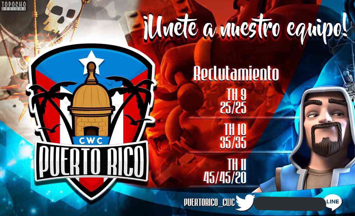 Quieres unirte a la @PUERTORICO_CWC? Contáctame por md o al line xxfortifyxx también se reclutan th12 55/55/25