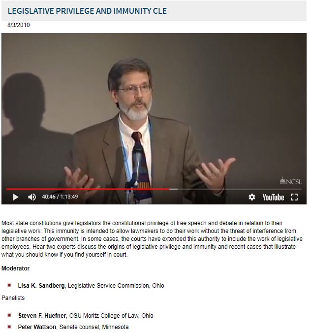 1 of 2 / Ohio State University law professor Steven Huefner at @NCSLorg program: #Opengov is generally the right way to go. But ...