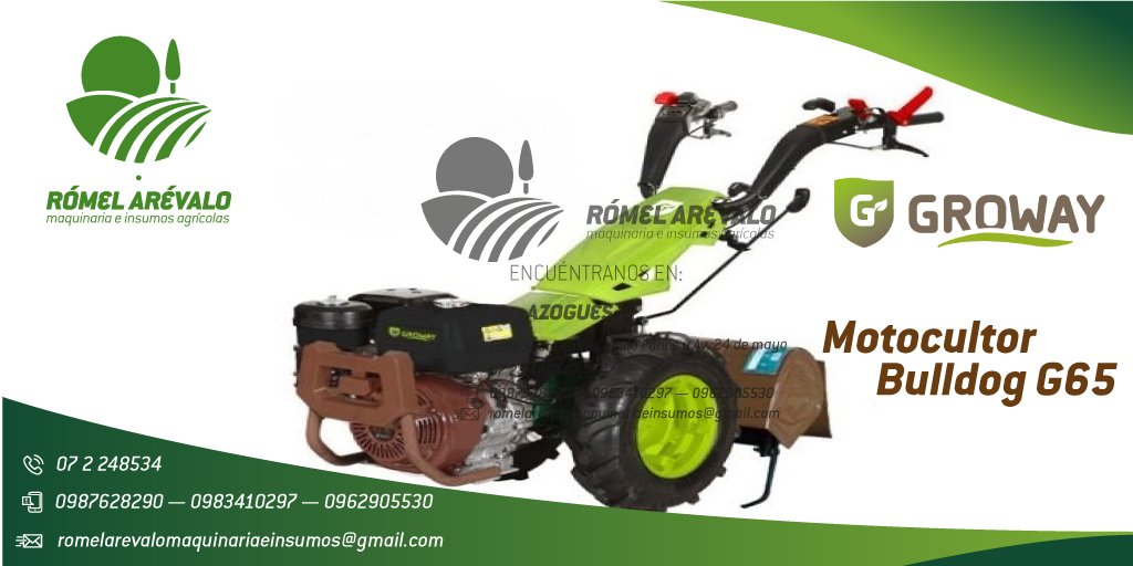 RomelInsumos's tweet photo. MOTOCULTOR GROWAY BULLDOG G65
El motocultor más potente de GROWAY 100% ESPAÑOL, 100% ORIGINAL, GARANTIZADO; trabaja en huertos caseros o terrenos agrícolas.
Realizamos envíos, entregas técnicas y personalizadas a NIVEL NACIONAL.
¡¡ Gustosos de poder servirles !! https://t.co/FbPAatx4SB