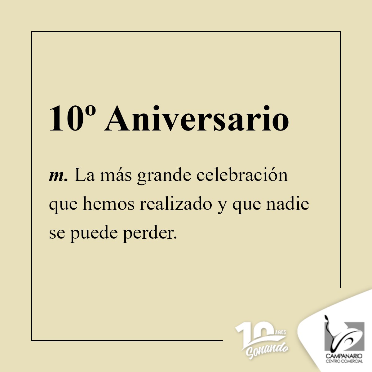 CampanarioCC's tweet photo. Celebraremos nuestro 10º aniversario a lo grande con un concierto de aniversario junto a @AndresCepeda

#10AñosSonando #PrimeroEnMiCorazon https://t.co/avQULsheFH