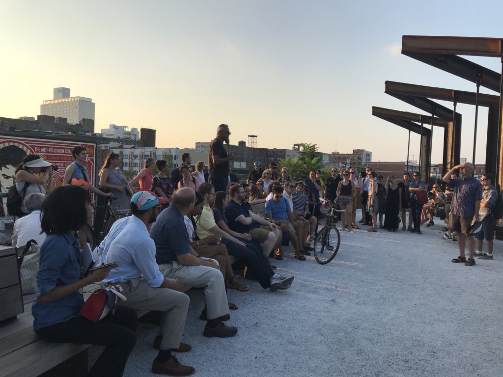 brian_a_vaughn's tweet photo. Had an awesome time on @TheRailPark ‘s Talk the Trail Park. About to see a @CityLab panel discussion with journalists, Park officials, and Park advocates! #HappyHourLab https://t.co/VEtu1Jng8B