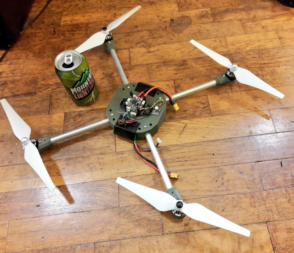 GlytchTech's tweet photo. So within /just/ the last week alone, I've designed built a good portion of a custom FPV wrist controller, designed, built, and flown a fully functional drone, and also have gotten a good bit of work done on my big robot, as well as put out a video on #ProjectCuckoo V2. https://t.co/3k2RiYhzBV