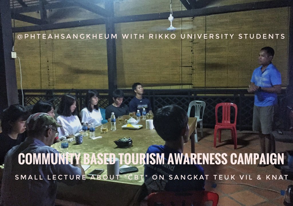 Our mini #lecture on #communitybasedtourism on #SangkatTeukVil and #SangkatKnat #siemreap thanks <a href="/jc_atienza/">Jesse A. Atienza</a> for sharing the concept of #pheteahsangkheum to the #tourismstudents of #RikkyoUniversity