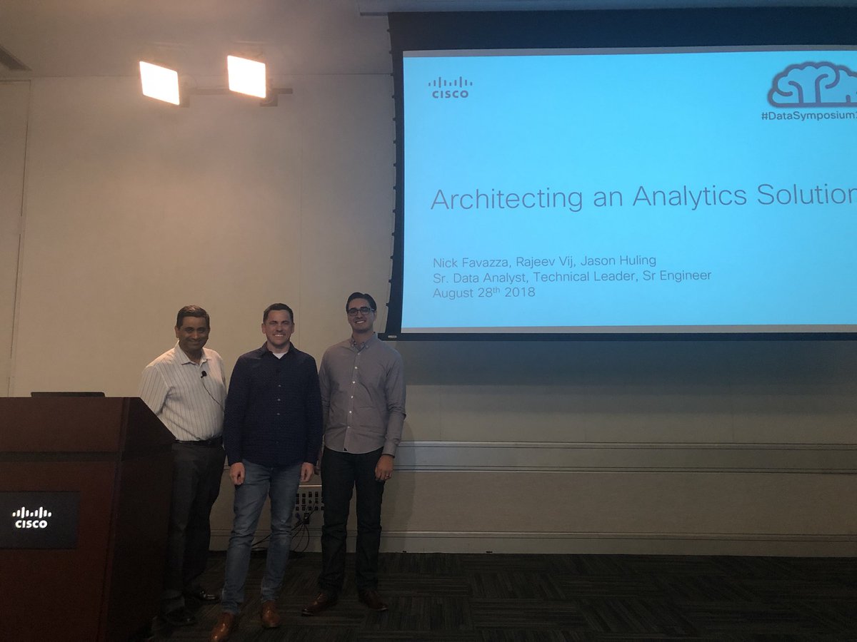 miklam's tweet photo. The team dropping some serious knowledge at #cisco #DataSymposium2018 https://t.co/egncJGhcYu