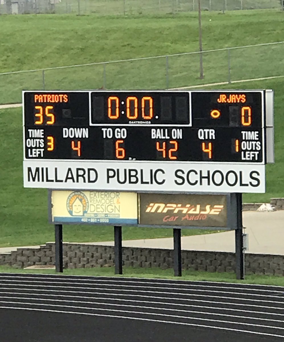 smazner's tweet photo. @MSfroshfball 
Good game Patriots!! https://t.co/qOBK4ReS0p
