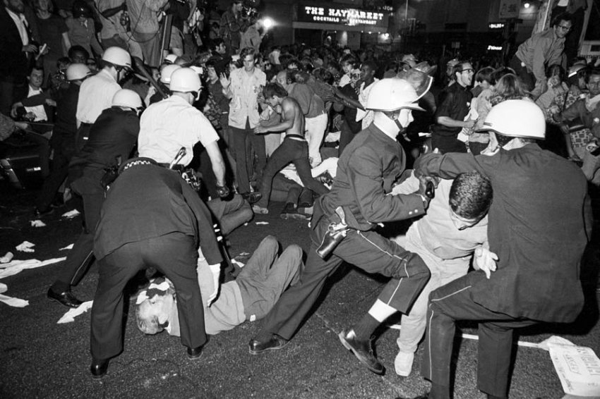7. Today it’s hard to explain what a big deal this was. There was no easy technology for cutting to live coverage. Film would have to be instead raced to the convention hall and aired, unedited. The film of the riot was 17 minutes. America would never feel the same.